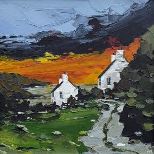 Sunset over Abercastell